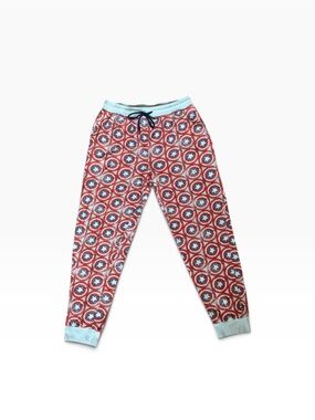 Marvel Captain America Shield Print Pajama Jogger Pants Size Large